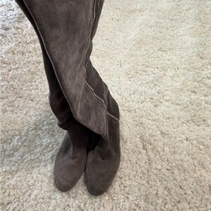 size 8 boots suede BCBGeneration Over the Knee Gray Boots